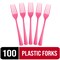 Party Solids 100 Pcs Disposable Utensils – Heavy Duty Plastic Cutlery Set – Premium Plastic Forks, Spoons or Knives for Parties, Events, Catering & Tableware Supplies by Exquisite